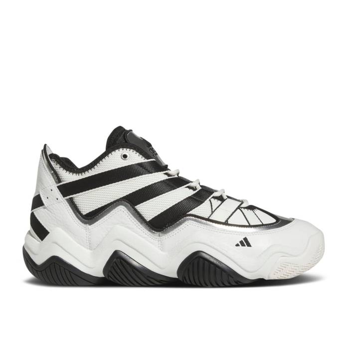 アディダス Adidas 【 Top Ten 2010 White Black Silver Men Core White/Core Black/Silver Metallic 】 黒色 ブラック メンズ コア 白色 ホワイト 黒色 ブラック Silver 銀色・シルバー