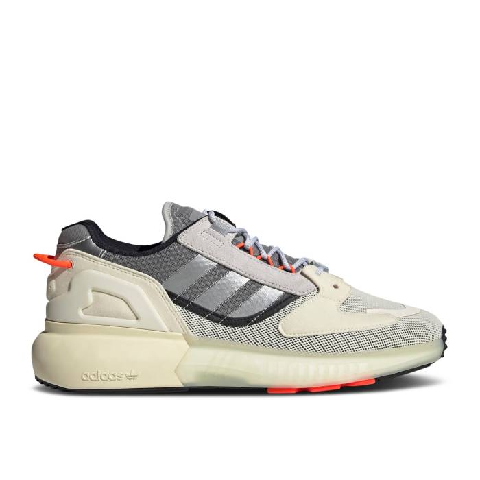 アディダス Adidas 【 Zx 5K Boost 'Silver Metallic Cream White' Men Silver Metallic/Cream White/Solar Red 】 ブースト クリーム メンズ Silver 銀色・シルバー クリーム 白色 ホワイト Red 赤・レッド