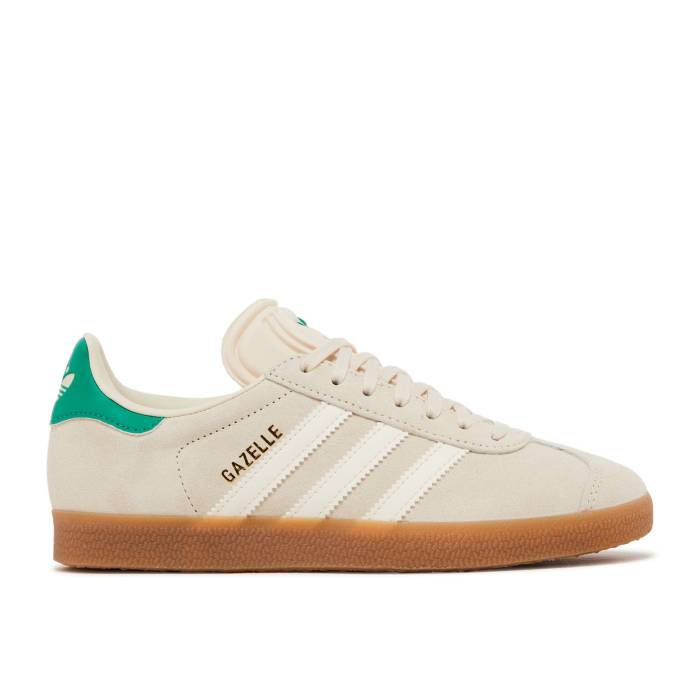 アディダス Adidas 【 Wmns Gazelle Wonder White Green Women Wonder White/Cream White/Gum 】 ガゼル 白色 ホワイト レディース 白色 ホワイト クリーム