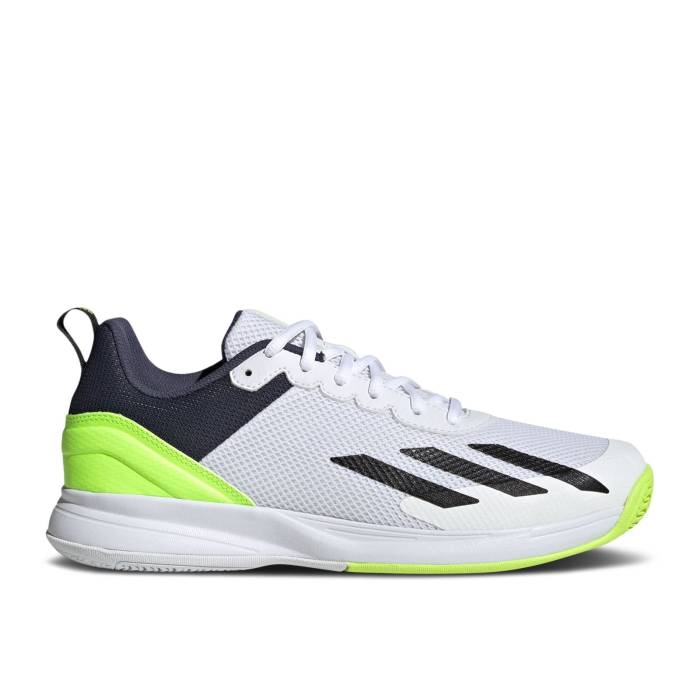 アディダス Adidas 【 Courtflash Speed \u0027White Black Lucid Lemon\u0027 Men Cloud White/Core Black/Lucid Lemon 】 Speed 素早さ 黒いこと 黒いこと メンズ 白いこと 白いこと 中核グループ 黒いこと 黒いこと