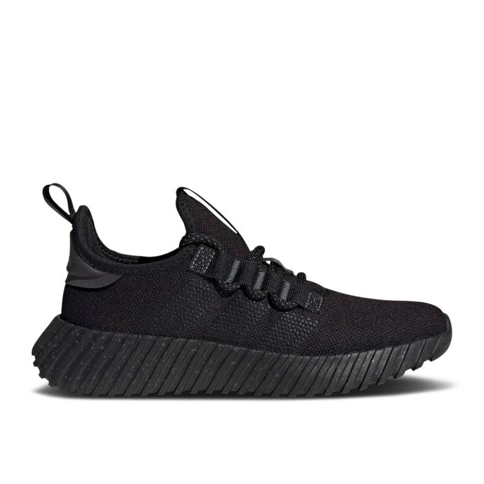 アディダス Adidas 【 Wmns Kaptir Flow \u0027Black\u0027 Women Core Black/Carbon/Iron Metallic 】 流れ受け答え レディース 中核グループ 黒いこと 黒いこと 炭素