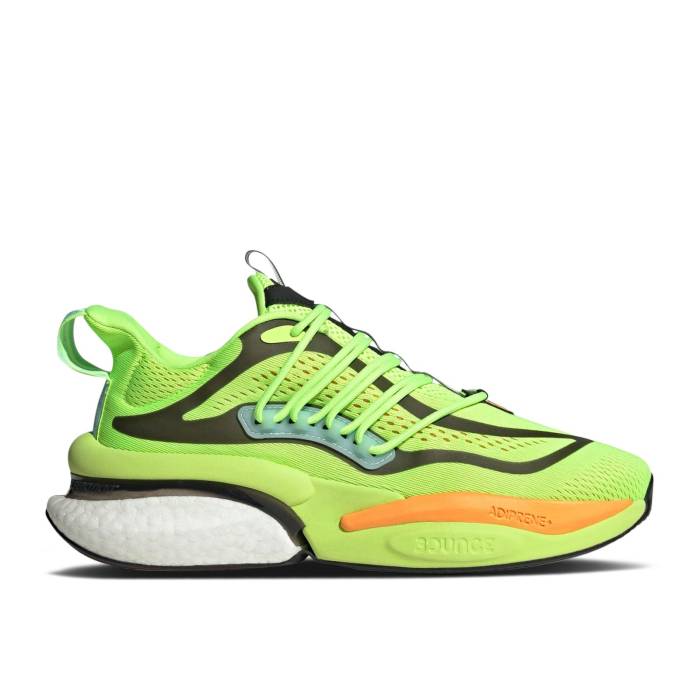 アディダス Adidas 【 Alphaboost V1 'Lucid Lemon' Men Lucid Lemon/Flash Orange/Semi Flash Aqua 】 メンズ orange 橙・オレンジ アクア|スニケス