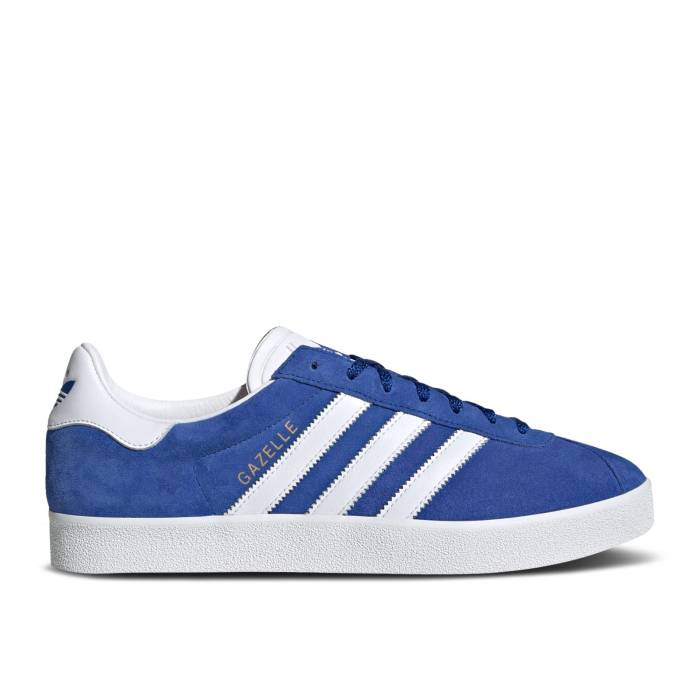 アディダス Adidas 【 Gazelle 85 \u0027Royal Blue\u0027 Men Royal Blue/Cloud White/Gold Metallic 】 ガゼル メンズ 青味 青み 白いこと 白いこと ゴールド