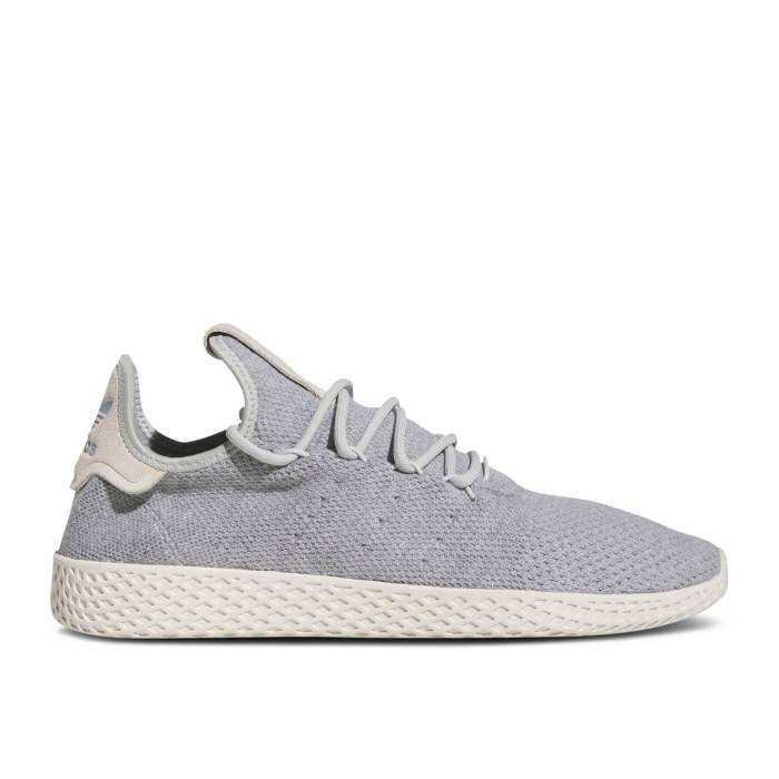 アディダス Adidas 【 Pharrell X Tennis Hu \u0027Light Grey\u0027 Men Light Grey/Light Grey/Cloud White 】 庭球 メンズ 薄墨色 薄墨色 白いこと 白いこと メンズ靴-スニーカー