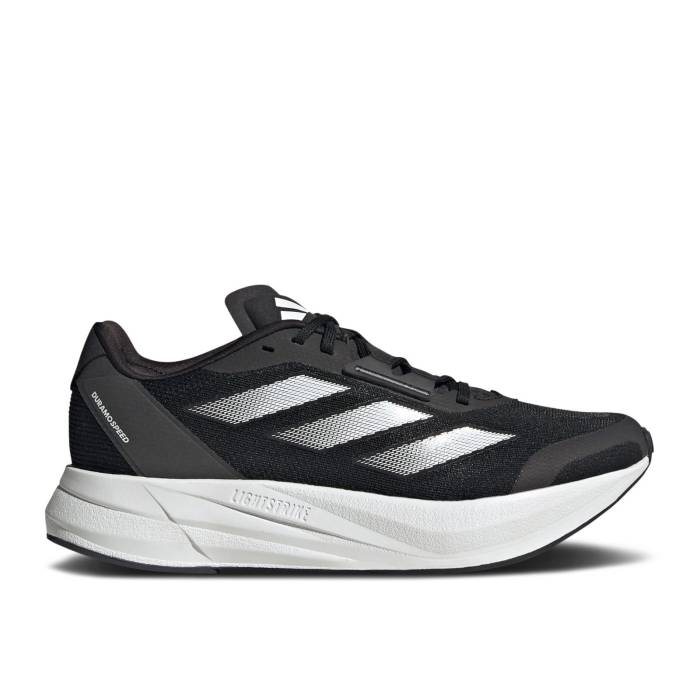 アディダス Adidas 【 Wmns Duramo Speed Black White Women Core Black/Cloud White/Carbon 】 Speed スピード レディース コア 黒色 ブラック 白色 ホワイト カーボン