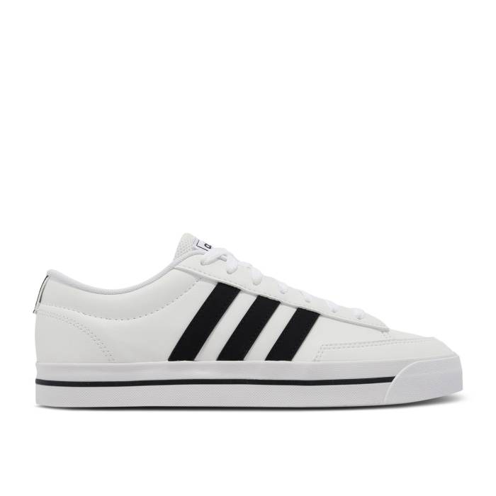 アディダス Adidas 【 Retrovulc \u0027White Black\u0027 Men Cloud White/Core Black/Cloud White 】 メンズ 白いこと 白いこと 中核グループ 黒いこと 黒いこと