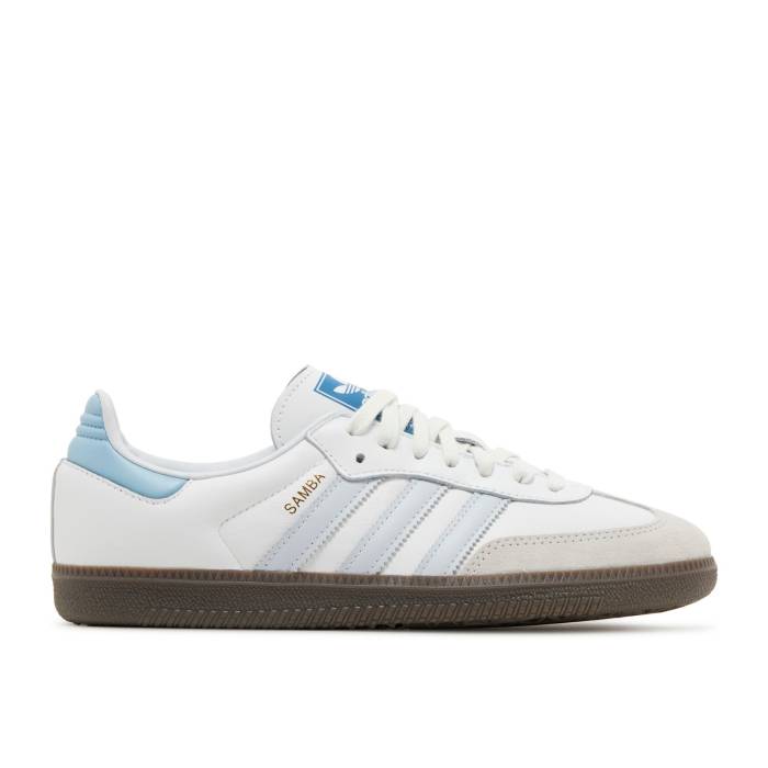 アディダス Adidas 【 Samba Og \u0027White Halo Blue\u0027 Men Core White/Halo Blue/Gum 5 】 サンバ メンズ 中核グループ 白いこと 白いこと 青碧 青碧