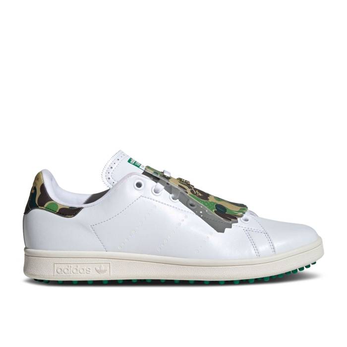 アディダス Adidas 【 Bape X Stan Smith Golf \u002730Th Anniversary\u0027 Men Cloud White/Cloud White/Green 】 golf ゴルフ メンズ 白いこと 白いこと green 緑・緑であること