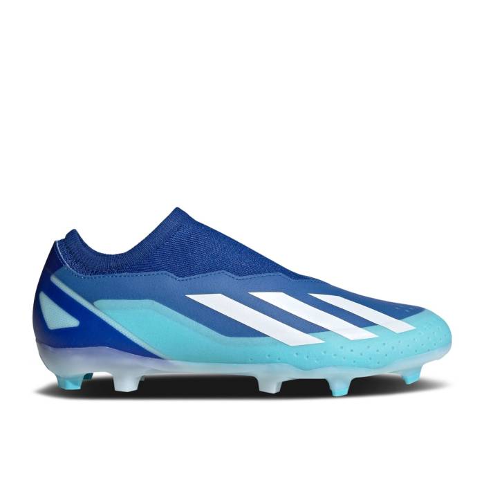アディダス Adidas 【 X Crazyfast.3 Laceless Fg \u0027Marinerush Pack\u0027 Men Bright Royal/Cloud White/Solar Red 】 メンズ 白いこと 白いこと Red 赤・赤いこと