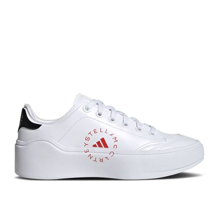 アディダス Adidas 【 Stella Mccartney X Court 'White Active Red' Men Cloud White/Active Red/Cloud White 】 コート メンズ 白色 ホワイト Red 赤・レッド