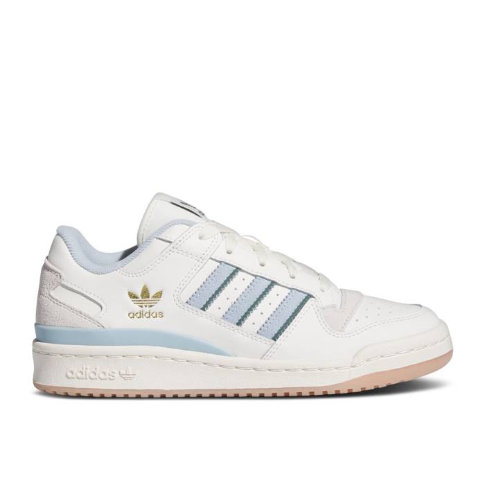 アディダス Adidas 【 Wmns Forum Low 塩素 \u0027White Wonder Blue\u0027 Women Cloud White/Wonder Blue/Cream White 】 討論会 レディース 白いこと 白いこと 青み 青色 皮膚軟化剤