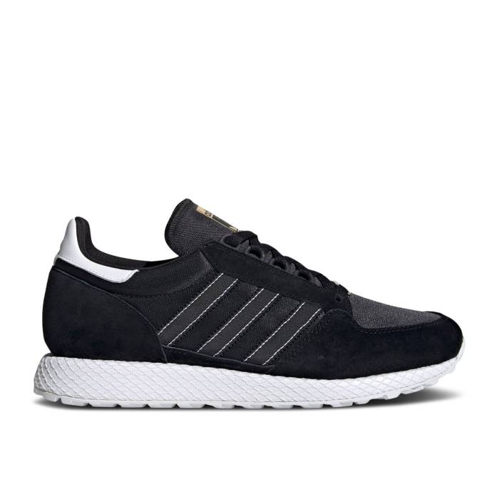 アディダス Adidas 【 Forest Grove 'Black White' Men Core Black/Core Black/Cloud White 】 フォレスト メンズ コア 黒色 ブラック 白色 ホワイト