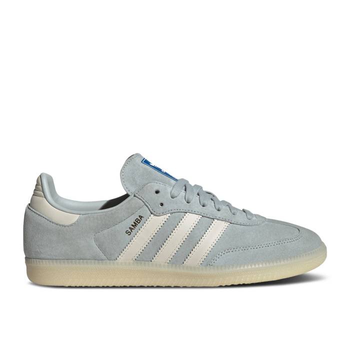 アディダス Adidas 【 Samba Og \u0027Wonder Silver\u0027 Men Wonder Silver/Chalk White/Off White 】 サンバ メンズ Silver しろがね色・しろがね色 白いこと 白いこと 靴-スニーカー