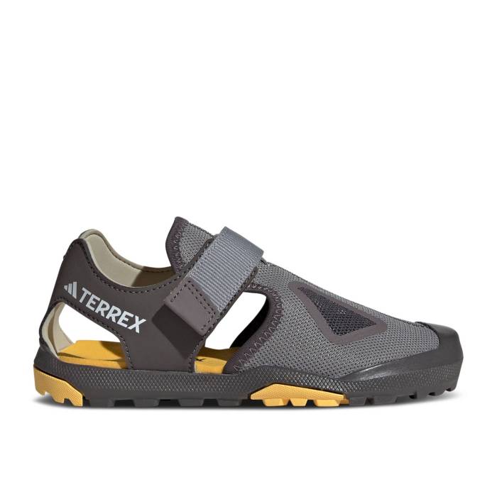アディダス Adidas 【 Terrex Captain Toey 2.0 J 'Charcoal Solid Grey Spark' Youth Charcoal Solid Grey/Charcoal/Spark 】 ソリッド 灰色 グレー ジュニア キッズ チャコール ソリッド 灰色 グレー｜スニケス