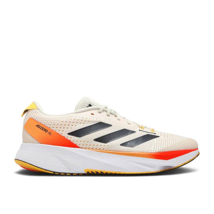 アディダス Adidas 【 Adizero Sl Ivory Pack Men Ivory/Core Black/Spark 】 アディゼロ メンズ アイボリー コア 黒色 ブラック