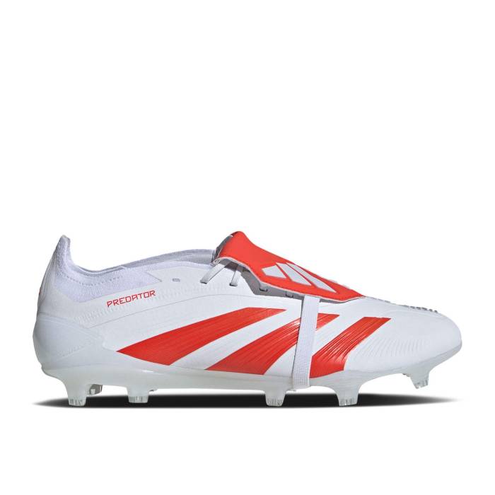 アディダス Adidas 【 Trent Alexander-Arnold X Predator Elite Foldover Tongue Fg \u0027White Bright Red\u0027 Men Cloud White/Bright Red/Cloud White 】 プレデター エリート メンズ 白いこと 白いこと Red 赤・赤いこと