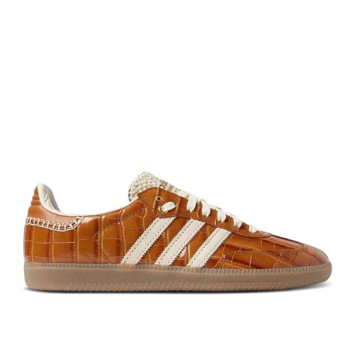 アディダス Adidas 【 Wales Bonner X Samba Og \u0027Croc - Night Brown\u0027 Men Supplier Color/Wonder White/Night Brown 】 サンバ ナイト爵 メンズ 白いこと 白いこと ナイト爵 赤銅色 赤銅色