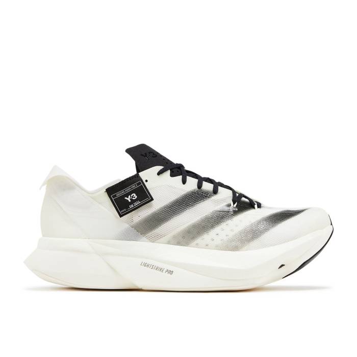アディダス Adidas 【 Y-3 Adizero Adios Pro 3 \u0027White\u0027 Men Off White/Off White/Core Black 】 アディゼロ アディオス 労働者階級 メンズ 白いこと 白いこと 中核グループ 黒いこと 黒いこと
