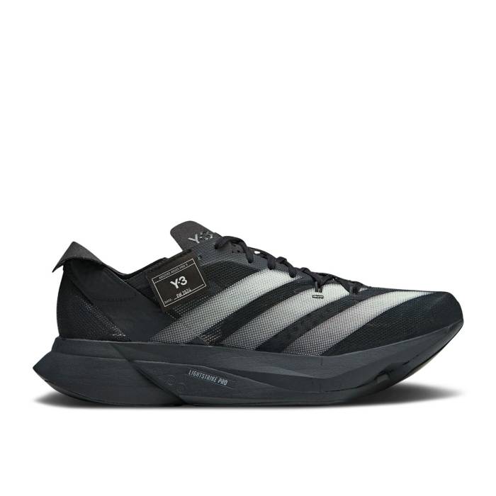 アディダス Adidas 【 Y-3 Adizero Adios Pro 3 \u0027Black\u0027 Men Core Black/Core Black/Off White 】 アディゼロ アディオス 労働者階級 メンズ 中核グループ 黒いこと 黒いこと 白いこと 白いこと
