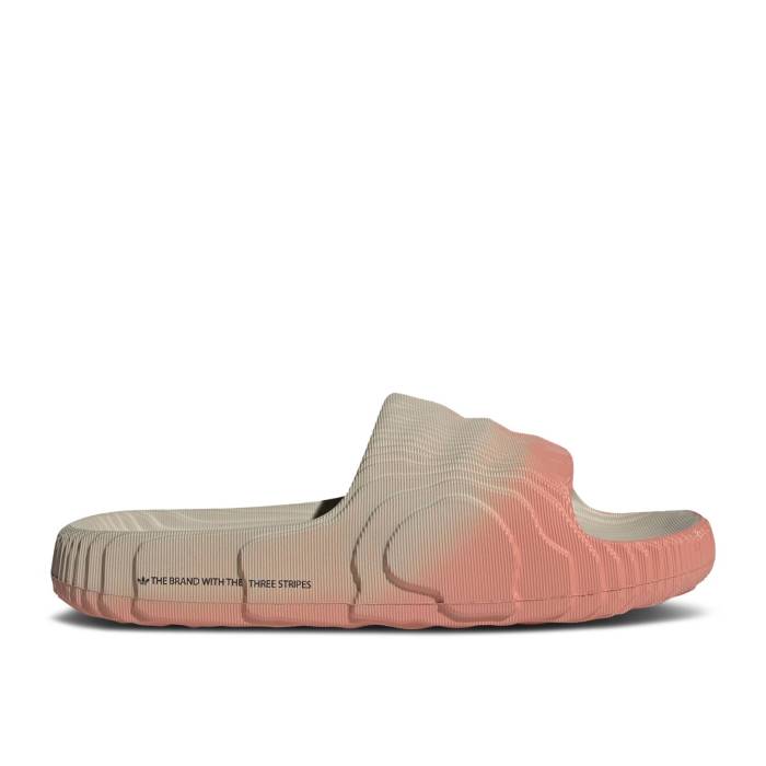 アディダス Adidas 【 Adilette 22 Slide Wonder Beige Clay Men Wonder Beige/Wonder Clay/Core Black 】 アディレッタ Slide サンダル ベージュ メンズ ベージュ コア 黒色 ブラック