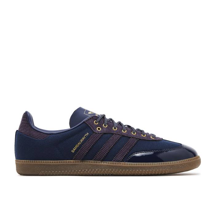 アディダス Adidas 【 Alwayth X Samba 'Collegiate Navy' Men Collegiate Navy/Aurora Black/Matte Gold 】 サンバ メンズ 紺色 ネイビー 黒色 ブラック ゴールド