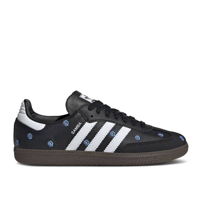 アディダス Adidas 【 Wmns Samba Og \u0027Black Floral Embroidery\u0027 Women Core Black/Footwear White/Gum 】 サンバ レディース 中核グループ 黒いこと 黒いこと 白いこと 白いこと