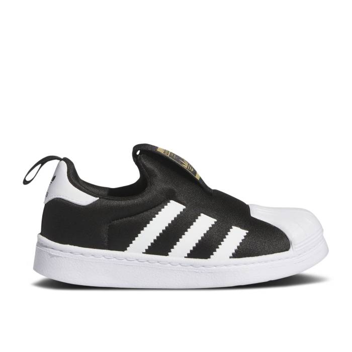 アディダス Adidas 【 Superstar 360 C 'Black White' Youth Core Black/Cloud White/Cloud White 】 Superstar スーパースター ジュニア キッズ コア 黒色 ブラック 白色 ホワイト|スニケス