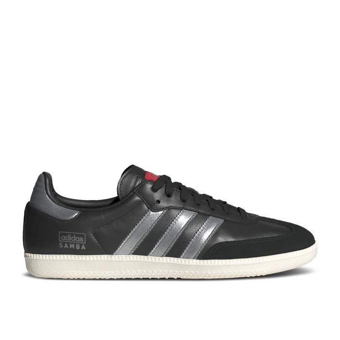 アディダス Adidas 【 Samba Og \u0027Black Silver Metallic\u0027 Men Core Black/Silver Metallic/Off White 】 サンバ Silver しろがね色・しろがね色 メンズ 中核グループ 黒いこと 黒いこと Silver しろがね色・しろがね色 白いこと 白いこと
