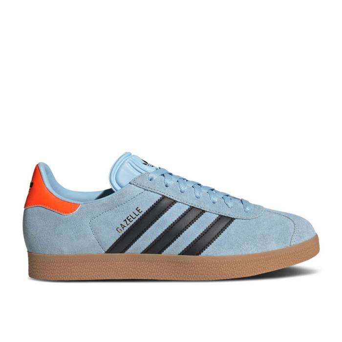 アディダス Adidas 【 Gazelle \u0027Clear Sky Black Gum\u0027 Men Clear Sky/Core Black/Gum 】 ガゼル 天の原 黒いこと 黒いこと メンズ 天の原 中核グループ 黒いこと 黒いこと