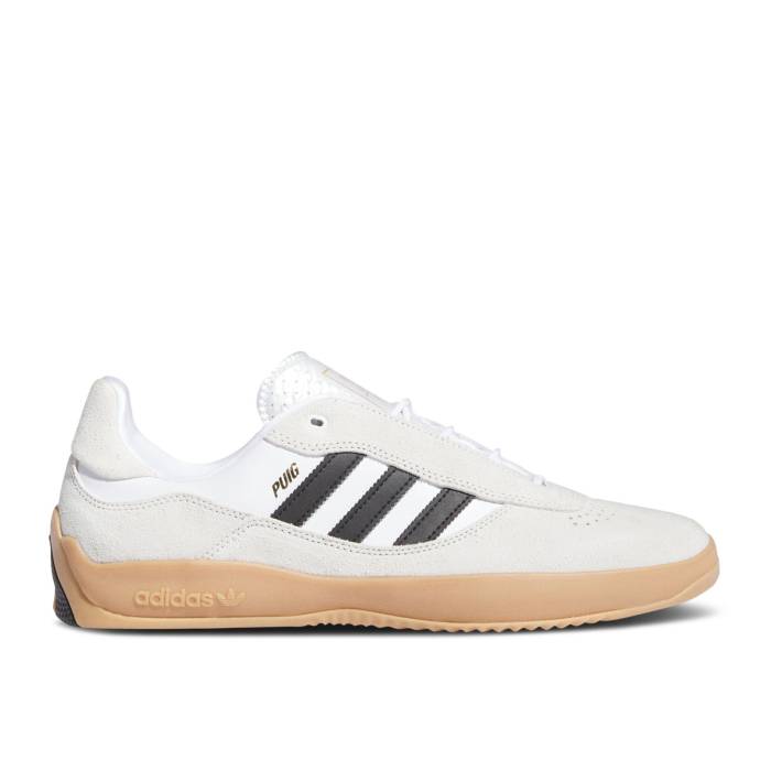 アディダス Adidas 【 Puig \u0027White Black Gum\u0027 Men Crystal White/Core Black/Gum 】 黒いこと 黒いこと メンズ 白いこと 白いこと 中核グループ 黒いこと 黒いこと