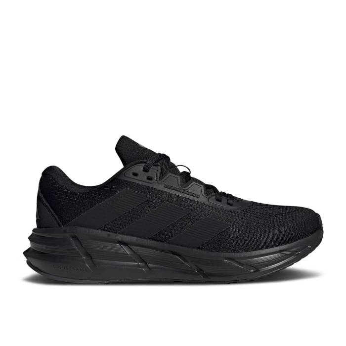 アディダス Adidas 【 Questar 3 \u0027Triple Black\u0027 Men Core Black/Core Black/Grey Six 】 メンズ 中核グループ 黒いこと 黒いこと 薄墨色 薄墨色