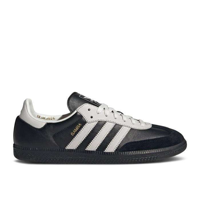 アディダス Adidas 【 Samba Og '75Th Anniversary' Men Core Black/Cloud White/Core Black 】 サンバ メンズ コア 黒色 ブラック 白色 ホワイト