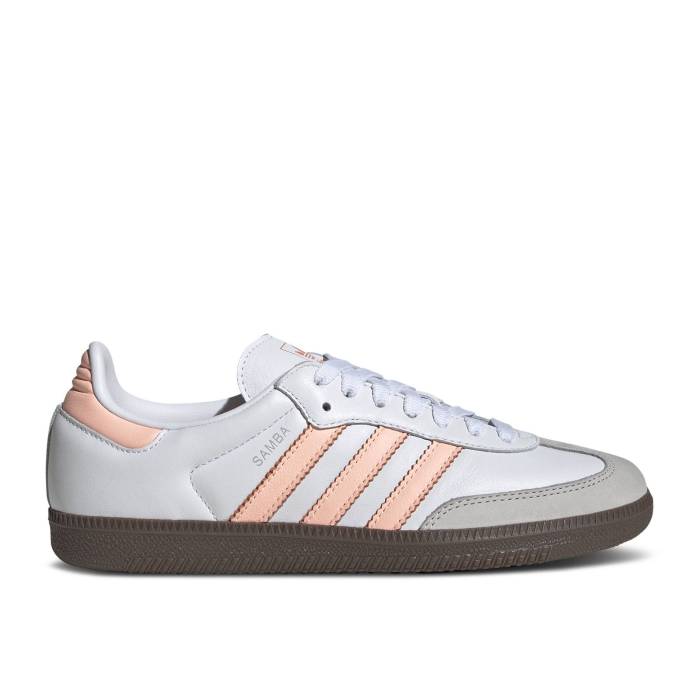 アディダス Adidas 【 Wmns Samba Og \u0027White Clear Orange Gum\u0027 Women Footwear White/Clear Orange/Semi Coral 】 サンバ orange 橙・オレンジ色 レディース 白いこと 白いこと orange 橙・オレンジ色