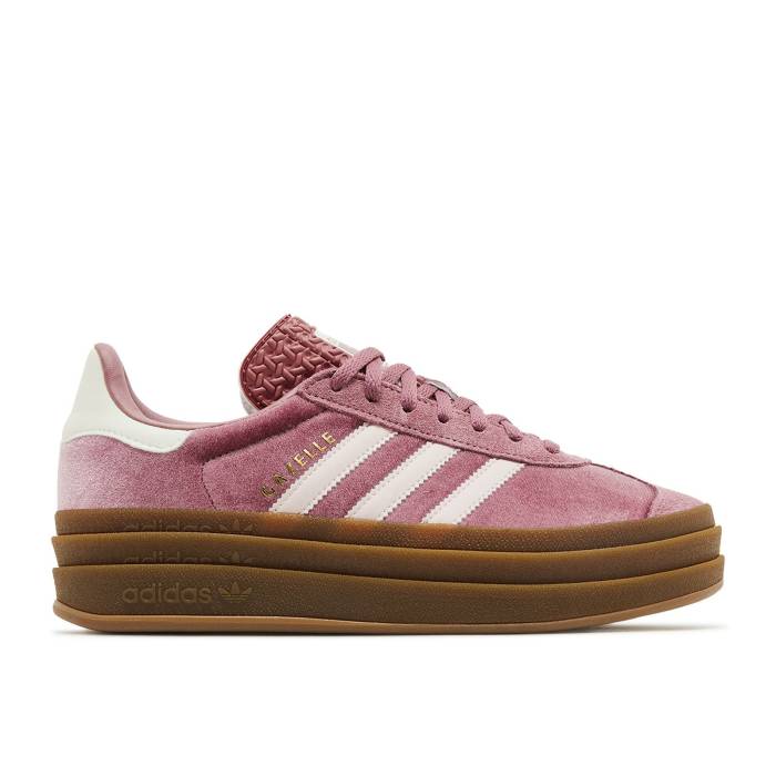 アディダス Adidas 【 Wmns Gazelle Bold \u0027Preloved Crimson Velvet\u0027 Women Preloved Crimson/Sandy Pink/Off White 】 ガゼル クリムゾン レディース クリムゾン pink サクラ色 白いこと 白いこと