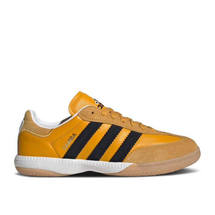 アディダス Adidas 【 Samba Millennium \u0027Crew Yellow Black\u0027 Men Crew Yellow/Core Black/Gum 】 サンバ yellow 黄味がかった・黄色 メンズ 労働者の一団 yellow 黄味がかった・黄色 中核グループ 黒いこと 黒いこと