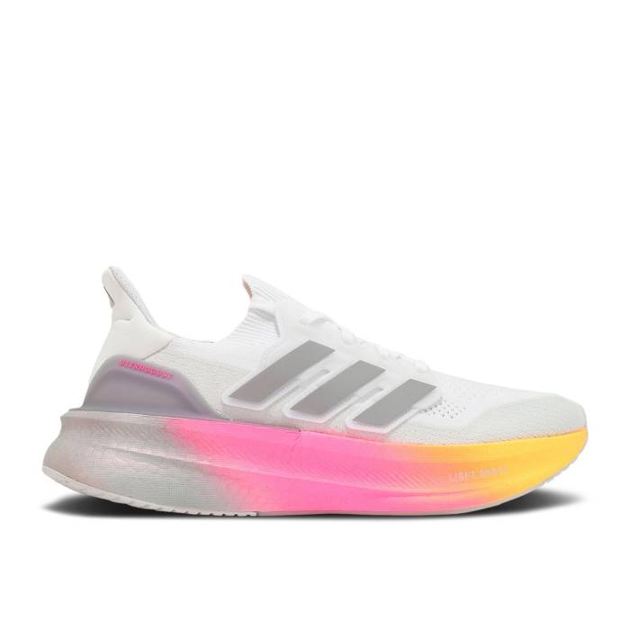 アディダス Adidas 【 Ultraboost 5 'White Lucid Pink' Men Cloud White/Glory Grey/Lucid Pink 】 メンズ 白色 ホワイト 灰色 グレー pink ピンク