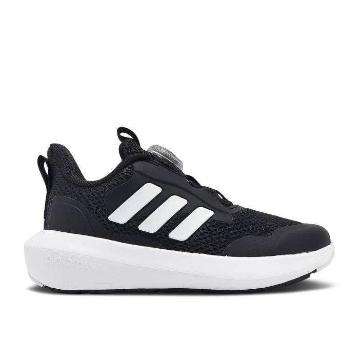 アディダス Adidas 【 Fortarun 3.0 Boa K \u0027Black White\u0027 Youth Core Black/Cloud White/Core Black 】 御坊っちゃん キッズ 中核グループ 黒いこと 黒いこと 白いこと 白いこと
