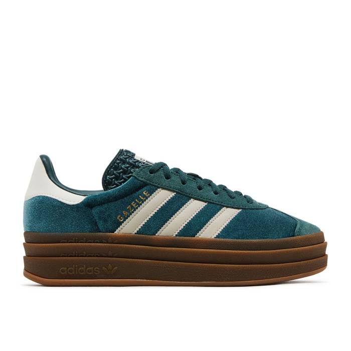 アディダス Adidas 【 Wmns Gazelle Bold \u0027Mineral Green Velvet\u0027 Women Mineral Green/Putty Grey/Mineral Green 】 ガゼル green 緑・緑であること レディース green 緑・緑であること 薄墨色 薄墨色