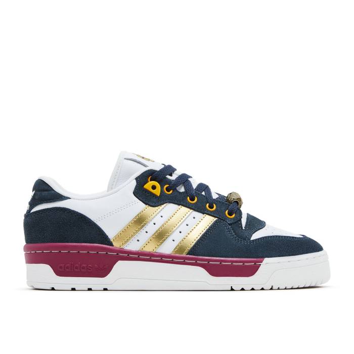 アディダス Adidas 【 Demon Slayer X Rivalry Low \u0027Tengen\u0027 Men Cloud White/Gold Metallic/Pantone 】 メンズ 白いこと 白いこと ゴールド