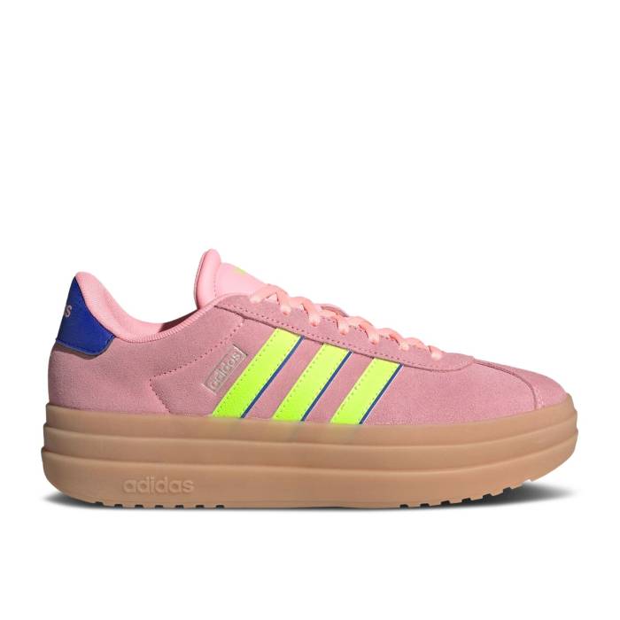 アディダス Adidas 【 Wmns Vl Court Bold Pink Spark Lucid Lemon Women Pink Spark/Lucid Lemon/Lucid Blue 】 コート レディース pink ピンク 青色 ブルー
