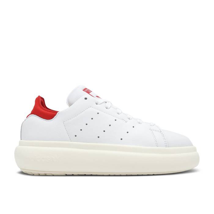 アディダス Adidas 【 Wmns Stan Smith Platform \u0027White Scarlet\u0027 Women Cloud White/Off White/Better Scarlet 】 レディース 白いこと 白いこと