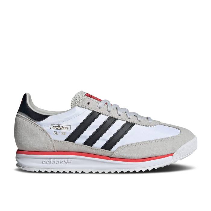 アディダス Adidas 【 Sl72 Rs \u0027White Black Red\u0027 Men Cloud White/Core Black/Grey One 】 黒いこと 黒いこと メンズ 白いこと 白いこと 中核グループ 黒いこと 黒いこと 薄墨色 薄墨色
