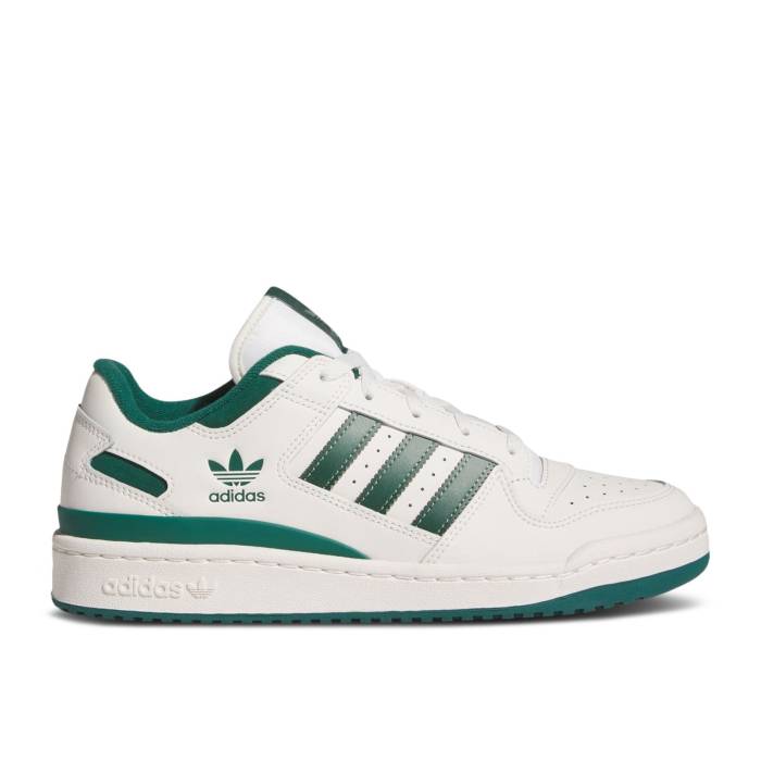 アディダス Adidas 【 Forum Low 塩素 \u0027White Collegiate Green\u0027 Men Cloud White/Collegiate Green/Silver Green 】 討論会 メンズ 白いこと 白いこと green 緑・緑であること Silver しろがね色・しろがね色
