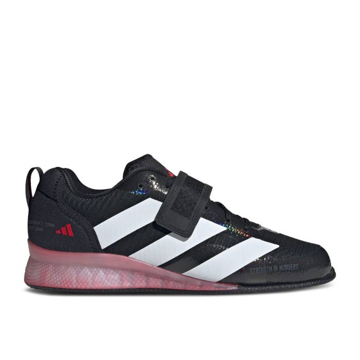 アディダス Adidas 【 Adipower Weightlifting 3 \u0027Black White Pure Ruby\u0027 Men Core Black/Cloud White/Pure Ruby 】 白いこと 白いこと 純然たる メンズ 中核グループ 黒いこと 黒いこと 白いこと 白いこと 純然たる