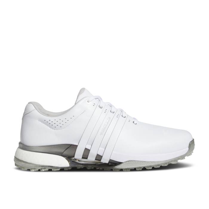 アディダス Adidas 【 Tour 360 25 Spikeless Golf 'White Silver Metallic' Men Cloud White/Cloud White/Silver Metallic 】 golf ゴルフ Silver 銀色・シルバー メンズ 白色 ホワイト Silver 銀色・シルバー