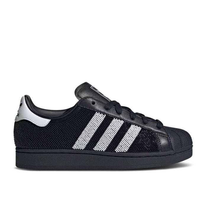 アディダス Adidas 【 Wmns Superstar \u0027Beaded\u0027 Women Black/White 】 Superstar はやりっ児 レディース 黒いこと 黒いこと 白いこと 白いこと
