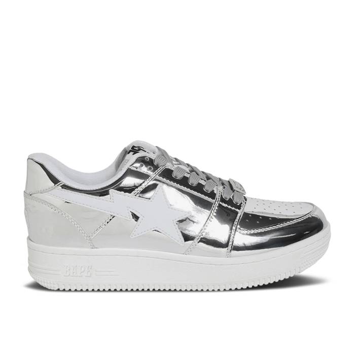ベイプ Bape 【 Sta Low 'Silver Foil' Men Silver/White 】 メンズ Silver 銀色・シルバー 白色 ホワイト