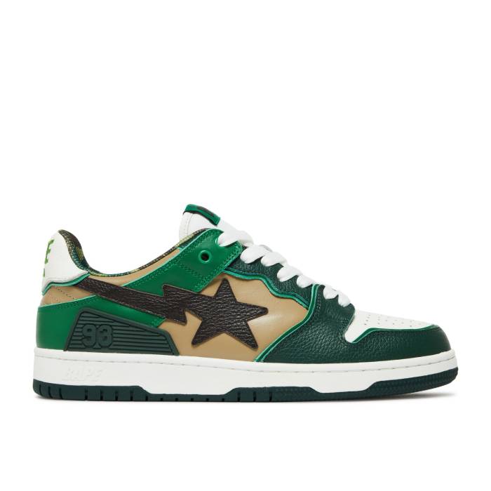 ベイプ Bape 【 Sk8 Sta #2 Abc Camo - Green Men Green 】 カモ柄 メンズ green 緑・グリーン