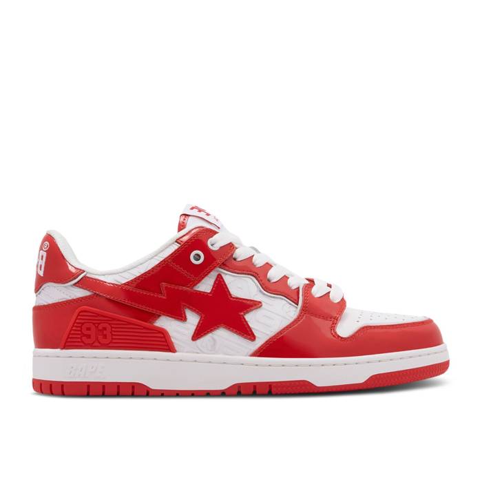 ベイプ Bape 【 Wmns Sk8 Sta #5 \u0027Luxury Sport Monogram - Red\u0027 Women Red 】 レディース Red 赤・赤いこと