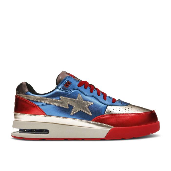 ベイプ Bape 【 Wmns Roadsta 'Navy' Women Navy/Red/Gold 】 レディース 紺色 ネイビー Red 赤・レッド ゴールド｜スニケス